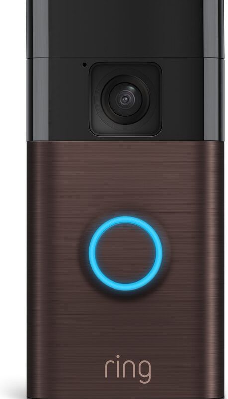 Ring Battery Video Doorbell - Draadloos - 1440p HD-video - Brons