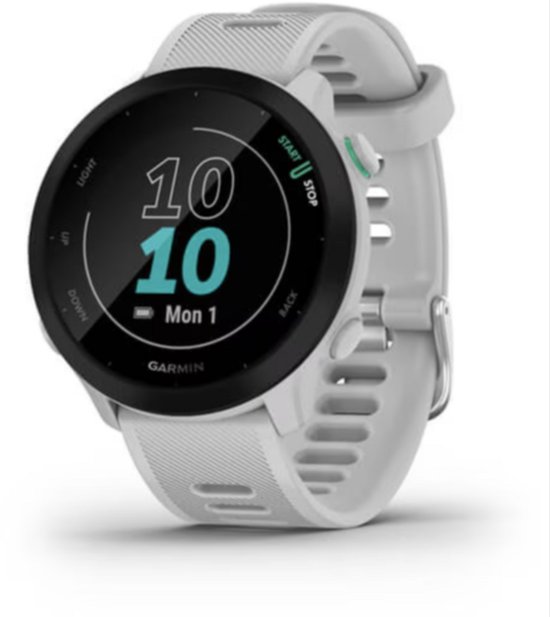 Garmin Forerunner 55 - Sporthorloge met GPS Tracker - Geschikt voor Hardlopen - 42mm - Whitestone